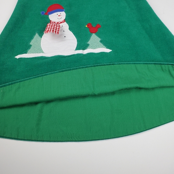 Mulberry Street Holiday Snowman Corduroy Dress Size 3T - Picture 6 of 10